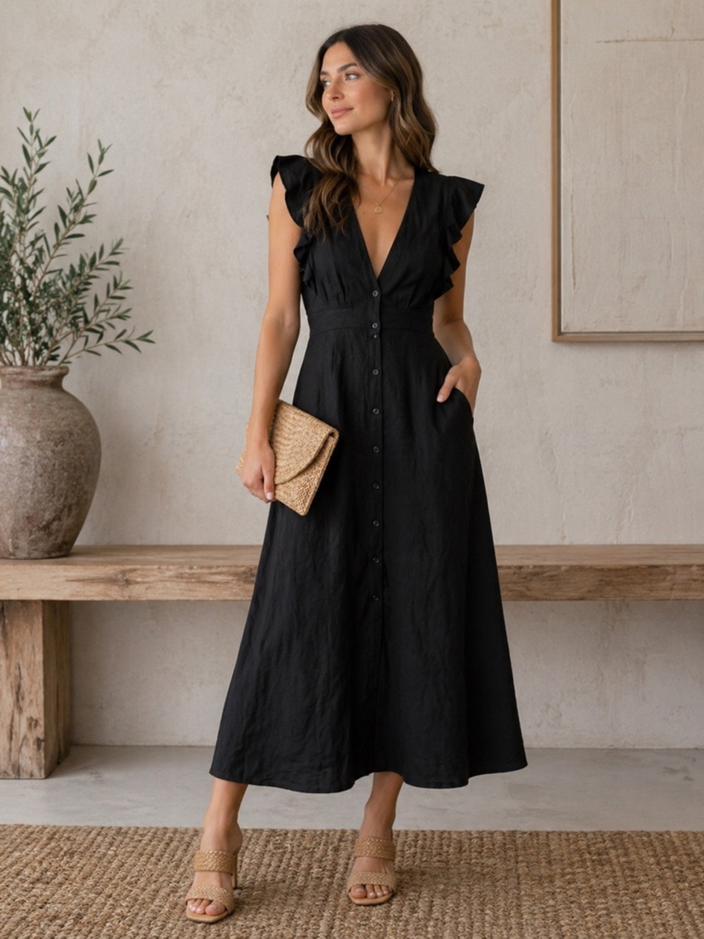 Astr the Label Carolina Black Dress